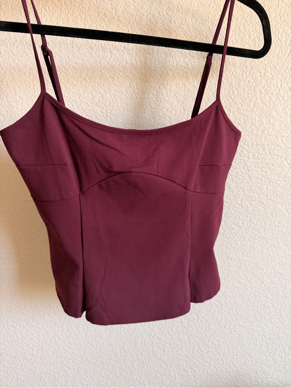 H&M Burgundy Spaghetti Strap Cami